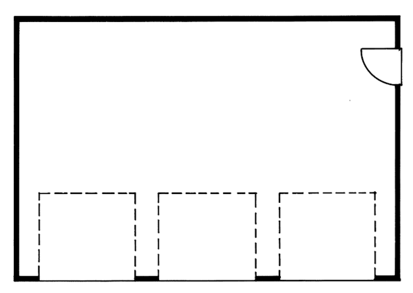 House Blueprint - Ranch Floor Plan - Main Floor Plan #47-1063