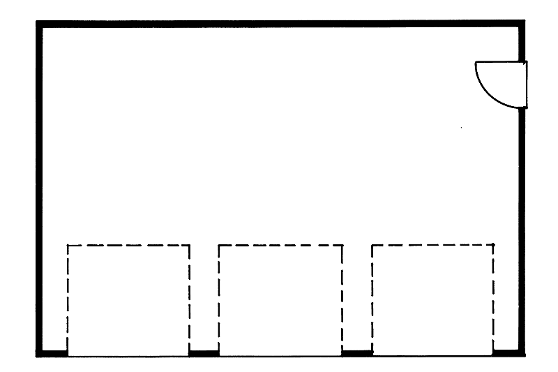 Home Plan - Floor Plan - Main Floor for Ranch House Plan #47-1063, 0 bath