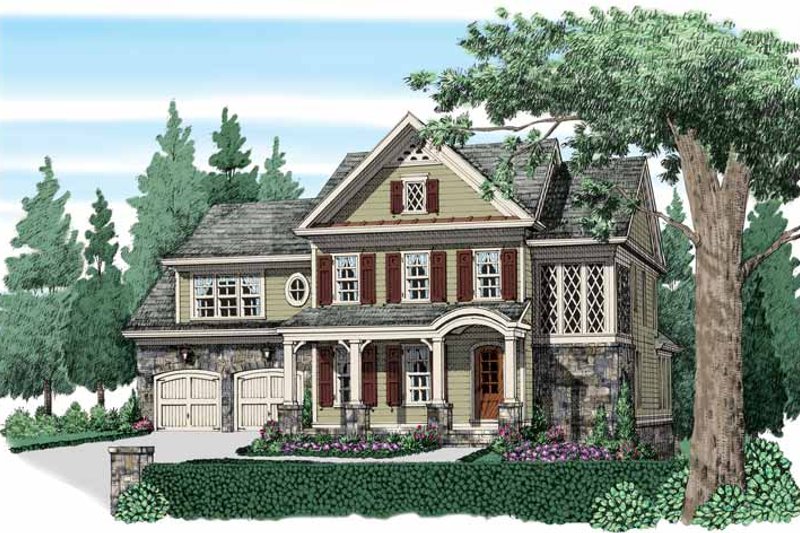 Architectural House Design - Traditional Exterior - Front Elevation Plan #927-938