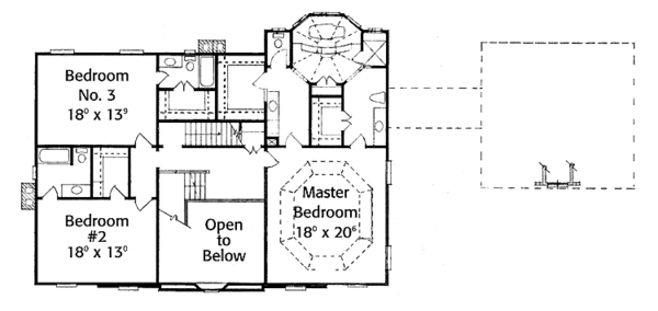 Dream House Plan - Classical Floor Plan - Upper Floor Plan #429-151