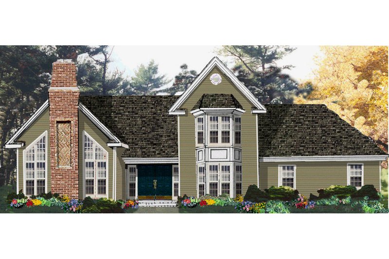 Dream House Plan - Traditional Exterior - Front Elevation Plan #3-238