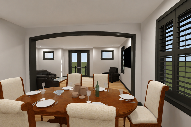 Architectural House Design - Interior - Dining Room 1 for Mediterranean House Plan #1060-494 - 1 bed, 2 bath