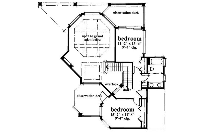 Dream House Plan - Floor Plan - Upper Floor for Mediterranean House Plan #930-50 - 4 bed, 3.5 bath