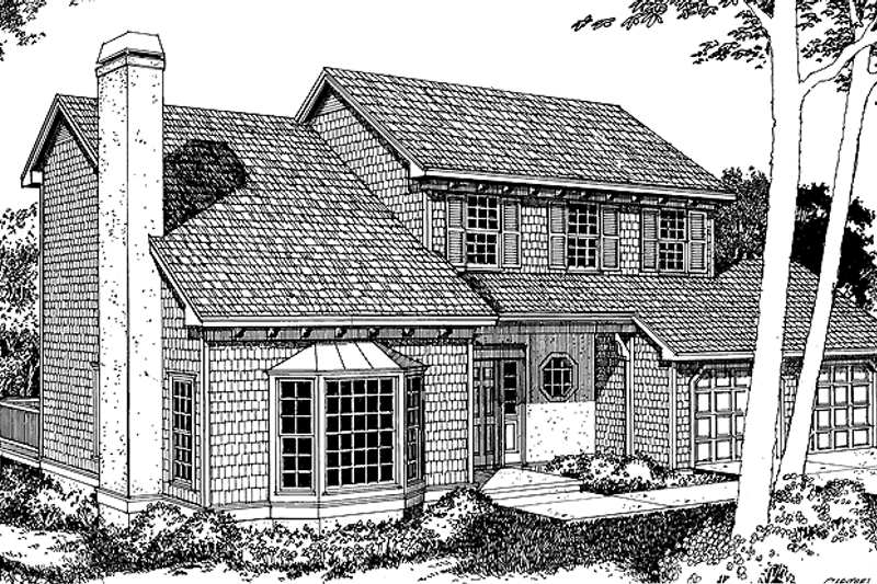 Dream House Plan - Contemporary Exterior - Front Elevation Plan #72-1068