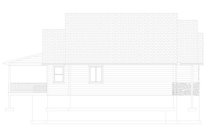 House Plan Design - Exterior - Other Elevation 1 for Cottage House Plan #1060-64 - 2 bed, 2 bath