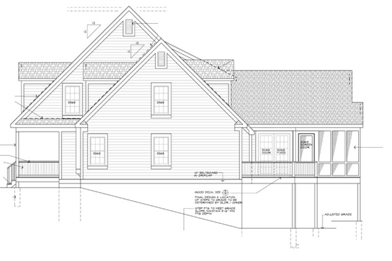 Home Plan - Exterior - Other Elevation for Colonial House Plan #328-460 - 4 bed, 3.5 bath