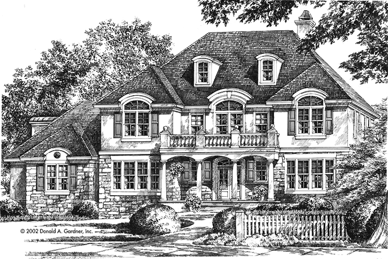 Home Plan - Exterior - Front Elevation 3 for Country House Plan #929-678 - 5 bed, 4.5 bath