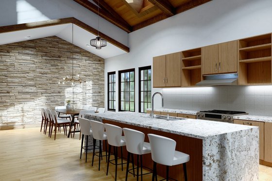 Interior - Kitchen for Ranch House Plan #54-400 - 3 bed, 3.5 bath