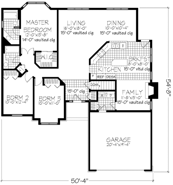 House Plan Design - Prairie Floor Plan - Main Floor Plan #320-1078