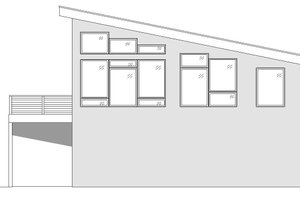 Exterior - Other Elevation 1 for Contemporary House Plan #932-300 - 1 bed, 1.5 bath
