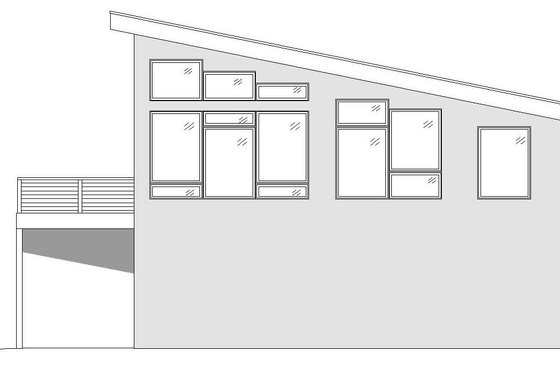 Exterior - Other Elevation 1 for Contemporary House Plan #932-300 - 1 bed, 1.5 bath