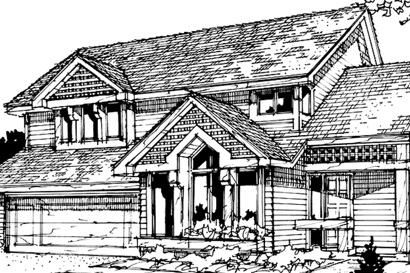 Home Plan - Country Exterior - Front Elevation Plan #320-1136