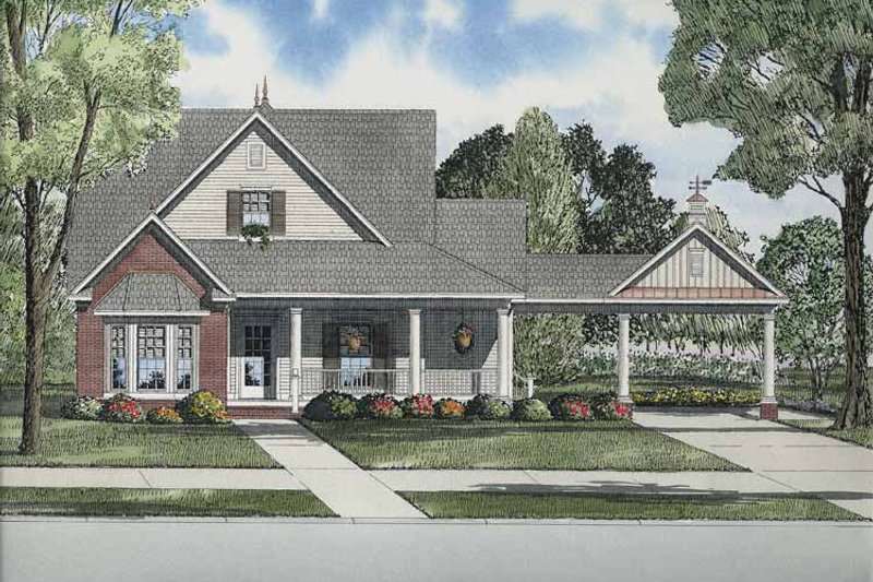 Dream House Plan - Craftsman Exterior - Front Elevation Plan #17-2866