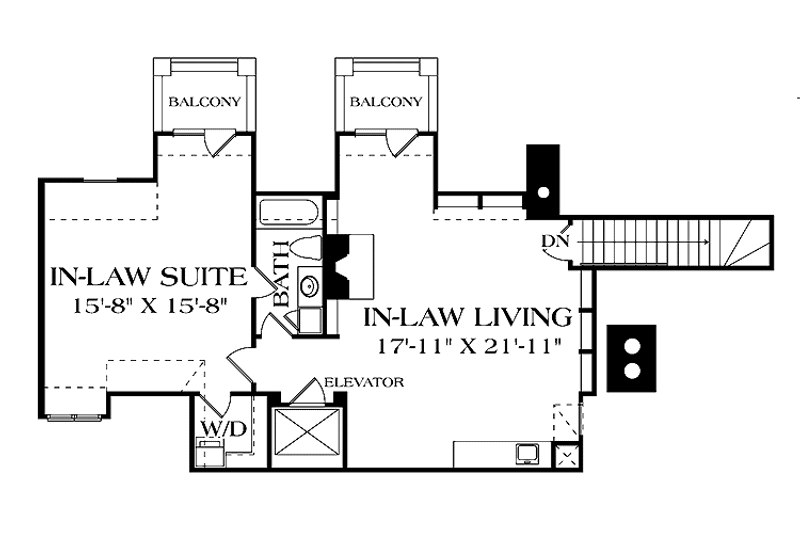 Dream House Plan - Floor Plan - Other Floor for European House Plan #453-608 - 5 bed, 5 bath