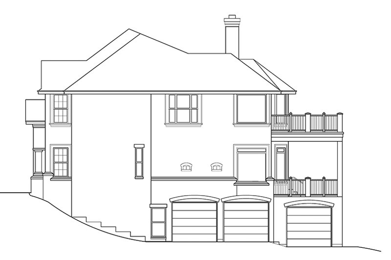 Architectural House Design - Exterior - Other Elevation for Mediterranean House Plan #472-298 - 4 bed, 3.5 bath