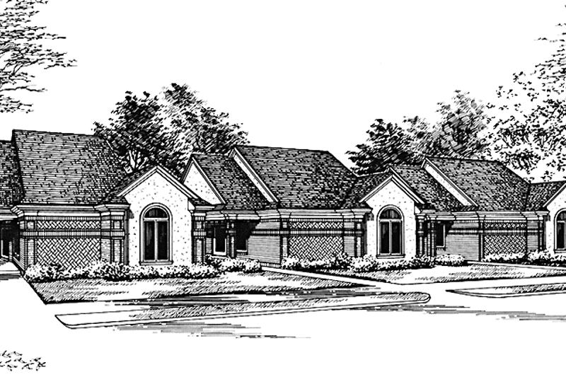Home Plan - Exterior - Front Elevation 5 for Ranch House Plan #45-536 - 2 bed, 2 bath