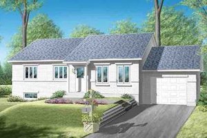 Country Exterior - Front Elevation Plan #25-4227