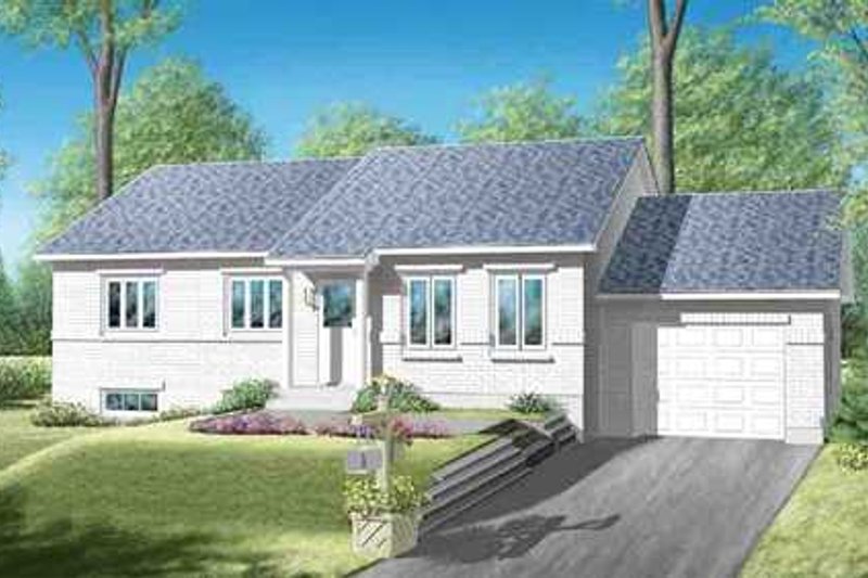 Country Style House Plan - 3 Beds 1 Baths 1220 Sq/Ft Plan #25-4227