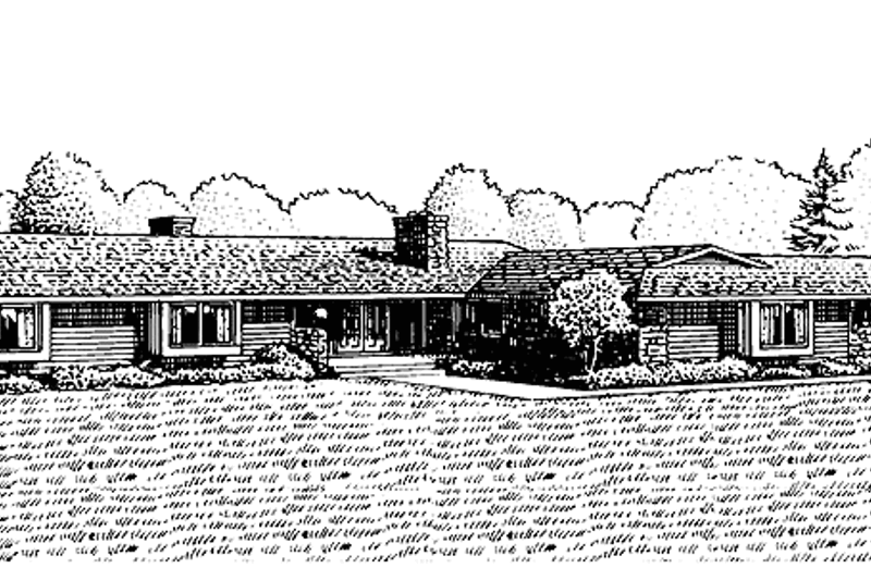 House Design - Ranch Exterior - Front Elevation Plan #320-794