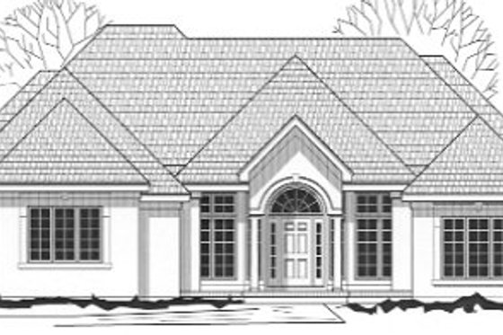 Exterior - Front Elevation for Traditional House Plan #67-748 - 2 bed, 2 bath
