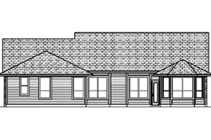 Exterior - Rear Elevation for Traditional House Plan #84-355 - 3 bed, 2 bath