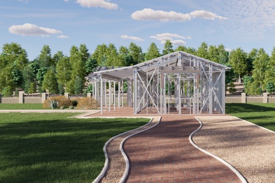 Exterior - Front Elevation 13 for Ranch House Plan #1106-109 - 3 bed, 1 bath