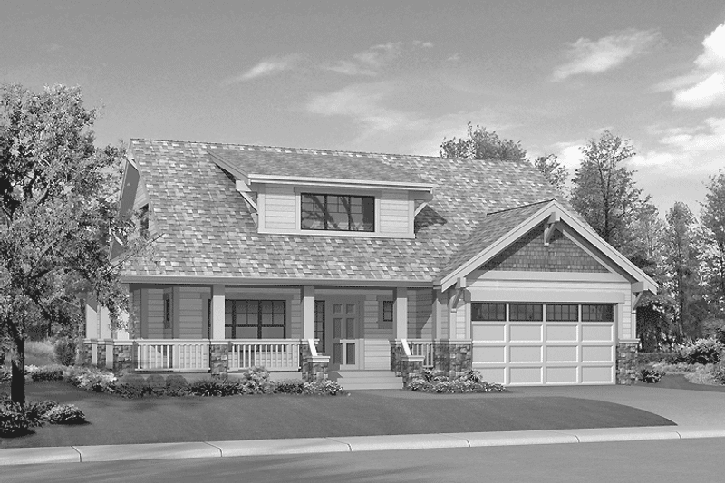 Dream House Plan - Exterior - Front Elevation 3 for Craftsman House Plan #132-267 - 3 bed, 2.5 bath