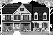 Country Style House Plan - 4 Beds 2.5 Baths 2400 Sq/Ft Plan #1053-23 