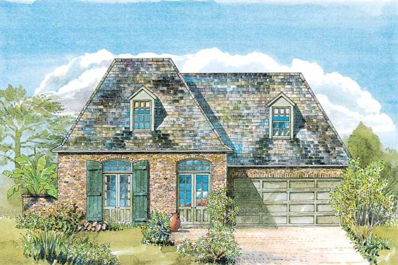 House Blueprint - Country Exterior - Front Elevation Plan #301-149
