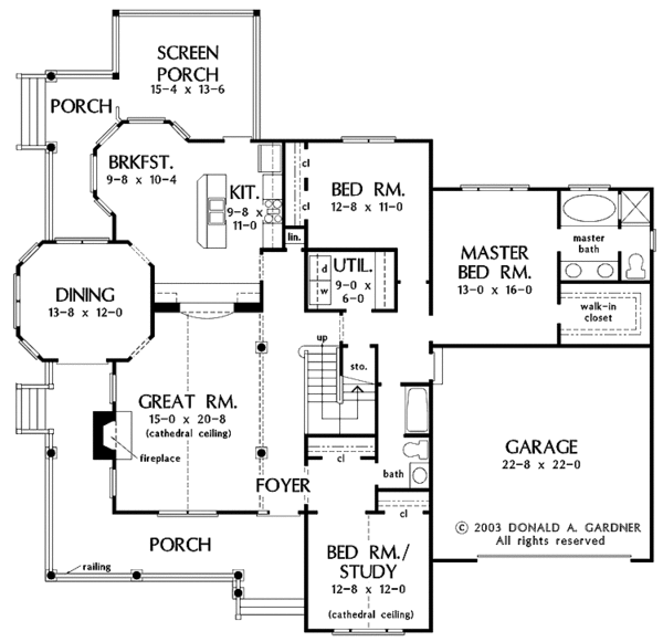 Country Floor Plan - Main Floor Plan #929-701