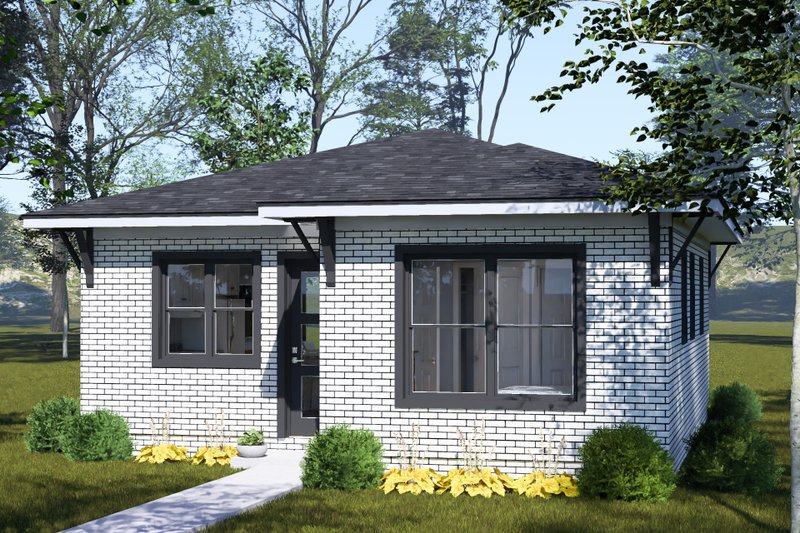 House Blueprint - Exterior - Other Elevation 1 for Modern House Plan #513-2481 - 2 bed, 2 bath