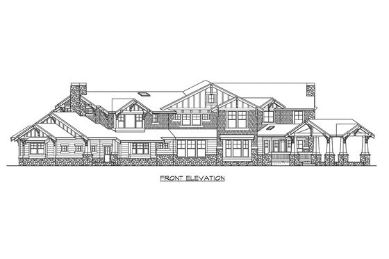 Exterior - Other Elevation for Craftsman House Plan #132-179 - 5 bed, 4.5 bath