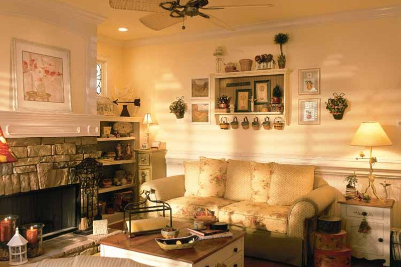 House Blueprint - Interior - Family Room 1 for Country House Plan #927-781 - 3 bed, 2.5 bath