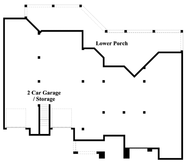 Architectural House Design - Country Floor Plan - Lower Floor Plan #930-173