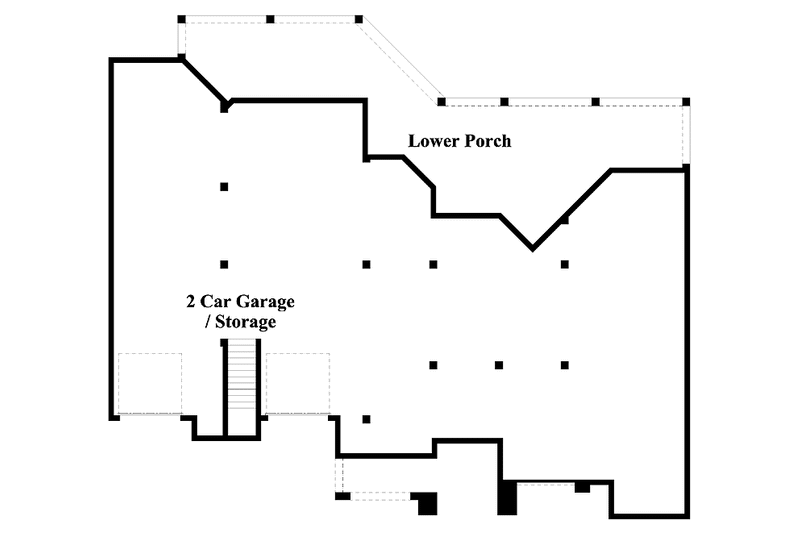 Home Plan - Floor Plan - Lower Floor for Country House Plan #930-173 - 3 bed, 3.5 bath