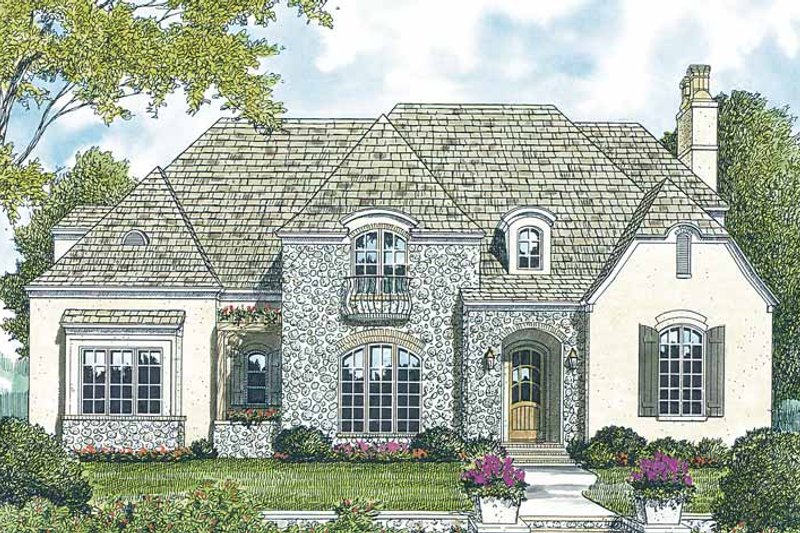 Architectural House Design - Country Exterior - Front Elevation Plan #453-170