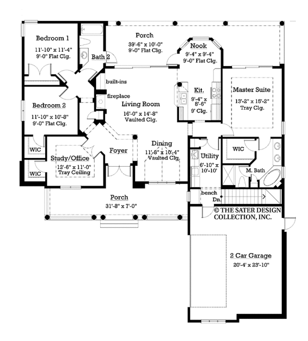 Architectural House Design - Country Floor Plan - Main Floor Plan #930-176