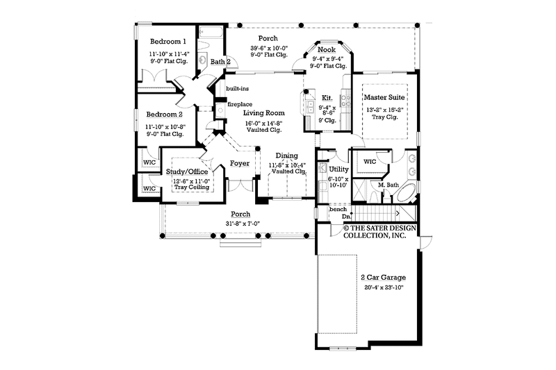 Home Plan - Floor Plan - Main Floor for Country House Plan #930-176 - 3 bed, 2 bath