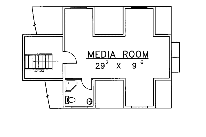 Dream House Plan - Floor Plan - Upper Floor for Ranch House Plan #117-811 - 5 bed, 3 bath