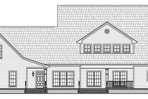 Exterior - Rear Elevation for Country House Plan #21-269 - 4 bed, 3.5 bath