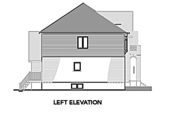 Exterior - Other Elevation for European House Plan #138-164 - 3 bed, 1.5 bath
