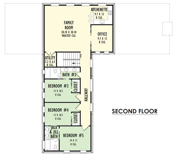 Barndominium Floor Plan - Upper Floor Plan #1092-45