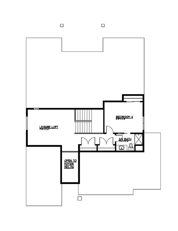 Dream House Plan - Contemporary Floor Plan - Upper Floor Plan #569-76