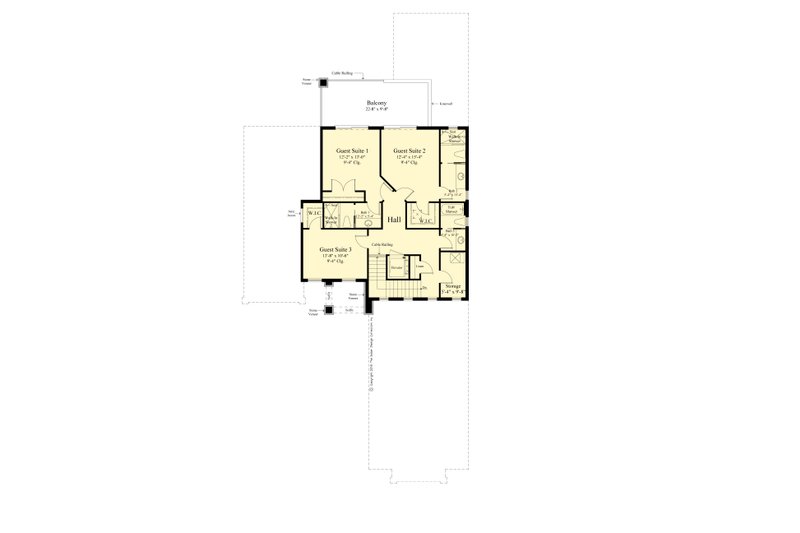 House Plan Design - Floor Plan - Upper Floor for Contemporary House Plan #930-537 - 4 bed, 4.5 bath
