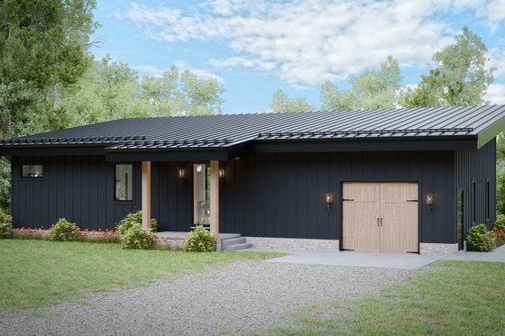 Exterior - Front Elevation 3 for Country House Plan #1089-55 - 3 bed, 2.5 bath