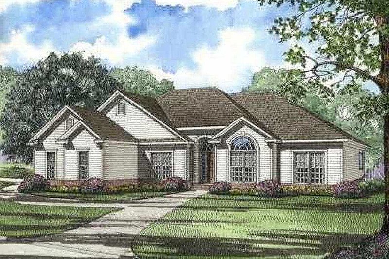 Traditional Style House Plan - 4 Beds 3 Baths 1989 Sq/Ft Plan #17-594