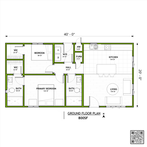 Traditional Floor Plan - Main Floor Plan #1106-20