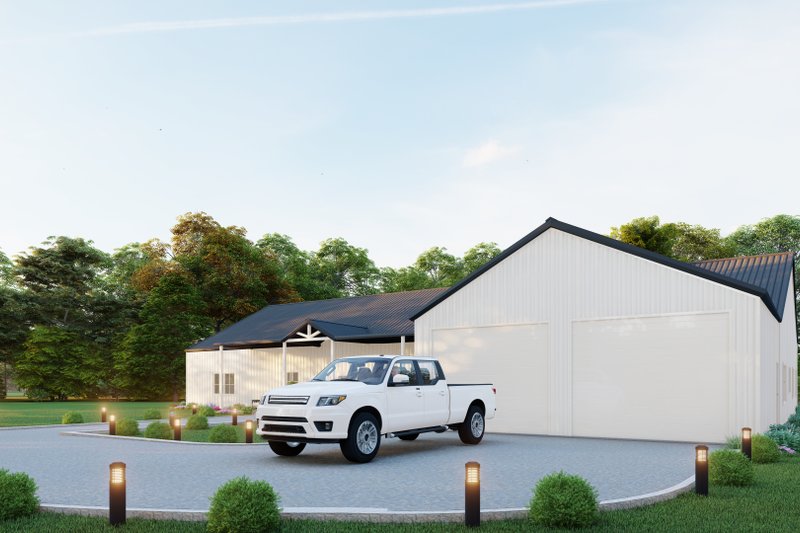 Architectural House Design - Exterior - Other Elevation 2 for Barndominium House Plan #1107-43 - 5 bed, 4.5 bath