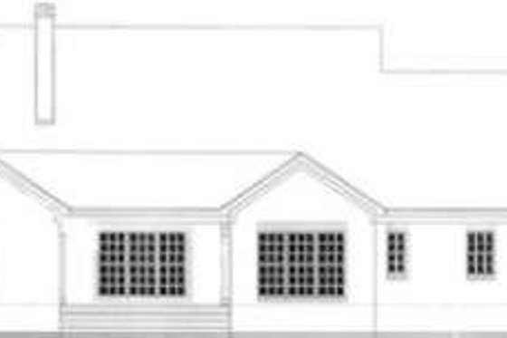 Exterior - Rear Elevation for Colonial House Plan #406-260 - 4 bed, 2.5 bath