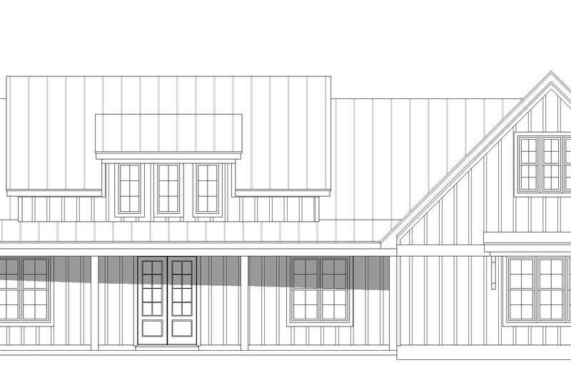 Home Plan - Exterior - Front Elevation 3 for Farmhouse House Plan #932-638 - 2 bed, 4 bath